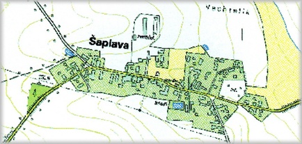 Katastrální mapa - Šaplava